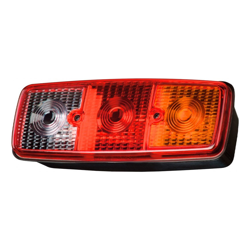Lanterna Traseira Mercedes-Benz 1113 / 1313 / 608 / Bandeirante - Tricolor - Sem Vigia - Luz Placa (Sinalsul 151