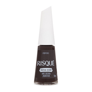 Esmalte Escuro Avermelhado Cremoso Risqué Me Deixa Ameixa 8ml em Oferta na Shopee