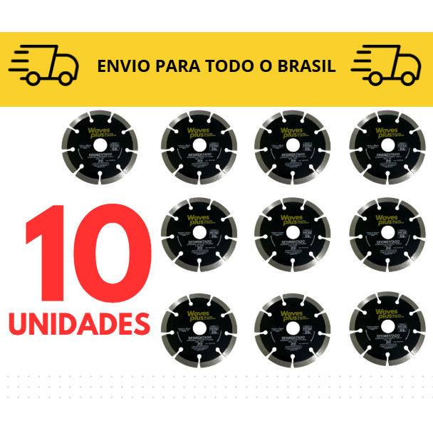 disco de corte segmentado Kit 3 a 10 unidades / Makita / serra marmore/ disco de corte diamantado