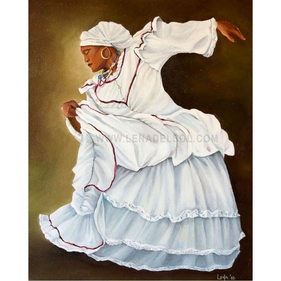 Quadro Magia da Baiana Entidade Poderosa da Bahia e Milagrosa