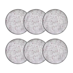 Conjunto 6 Pratos Sobremesa 19cm Porcelana Floralis Tramontina
