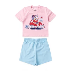 Conjunto Infantil Feminino Princesa De Atitude - Turma da Mônica