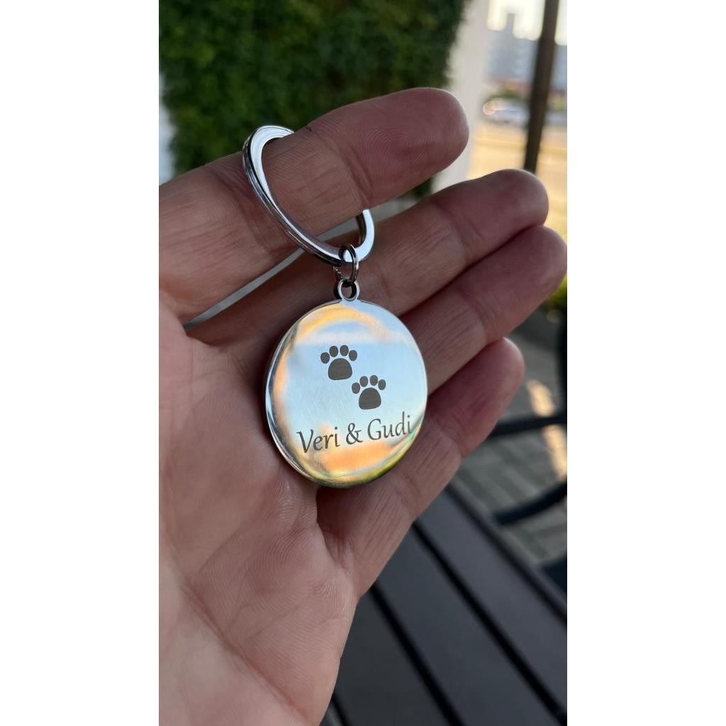 Chaveiro Inox Personalizado – Foto Ultra Realista, Ideal para Presente