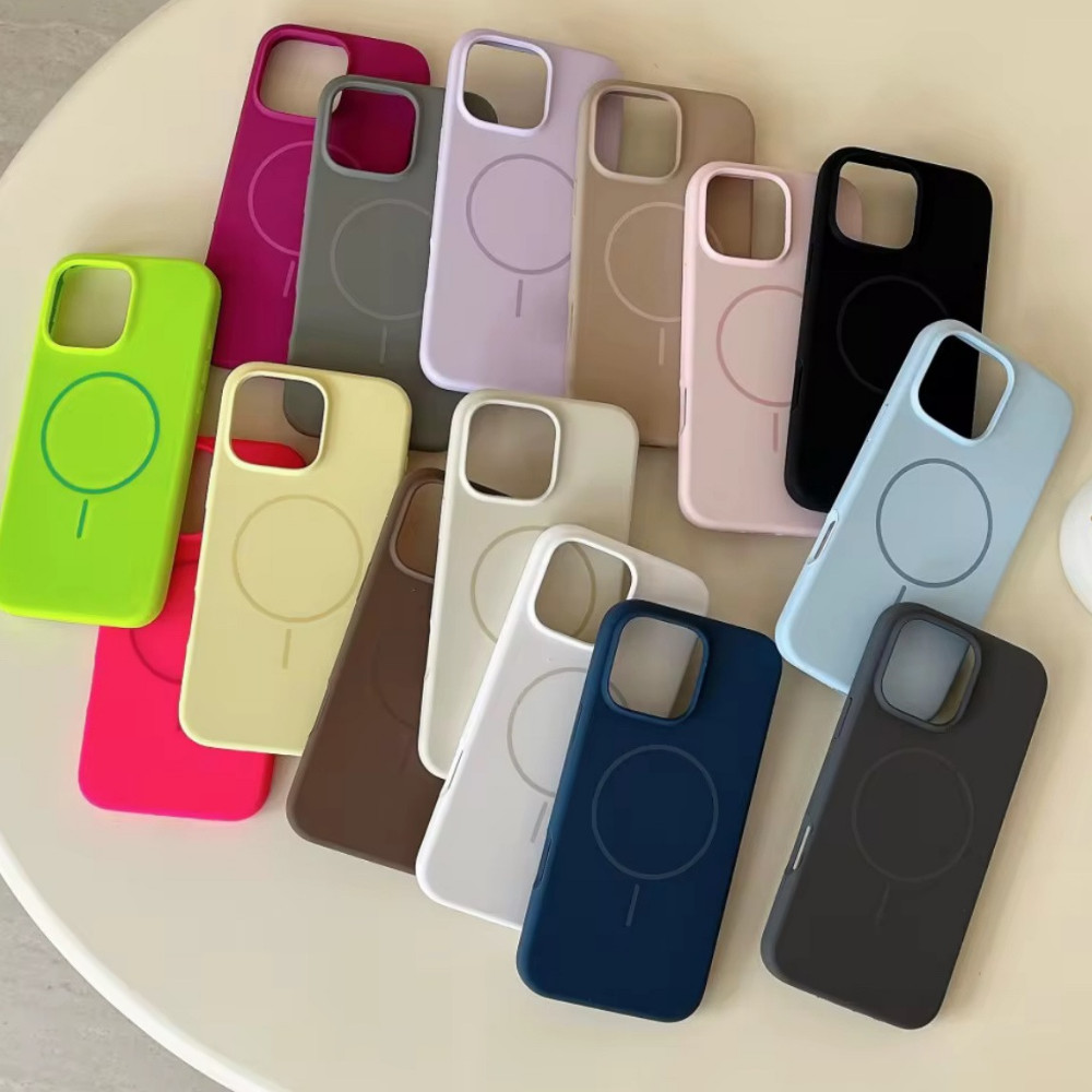 Case Capinha para iPhone 16 15 14 13 12 Pro Max Magnética Magsafe Silicone Líquido Proteção Quedas em Oferta na Shopee