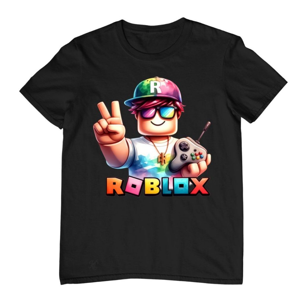 Camiseta Infantil e Juvenil Roblox 100% Algodão Promoção