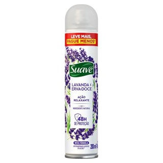 Desodorante Suave Aerossol Lavanda e Erva-Doce 200ml em Oferta na Shopee