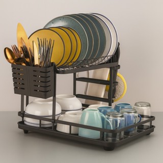 Escorredor De Louça 2 Andares Com Bandeja Removivel Deend em Oferta na Shopee