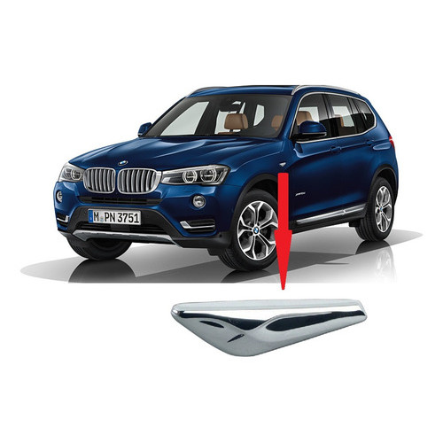 Aplique Cromado Paralama Bmw X3 X4 2015 À 2018 Esquerdo