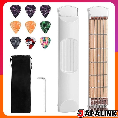 Braço de prática de guitarra de bolso Gupzoy, 6 trastes, ferramenta portátil para treino de acordes de guitarra para in