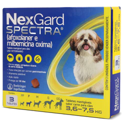 Nexgard Spectra Para Caes De 3,6 A 7,5kg 3 comprimidos