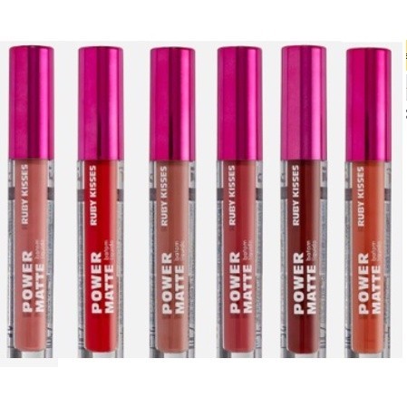 BATOM LIQUIDO POWER MATTE RUBY KISSES - CORES DIVERSAS