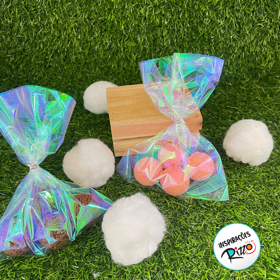 Saco Celofane Nacarado - 15x23cm - 50 unidades - Rizzo em Oferta na Shopee