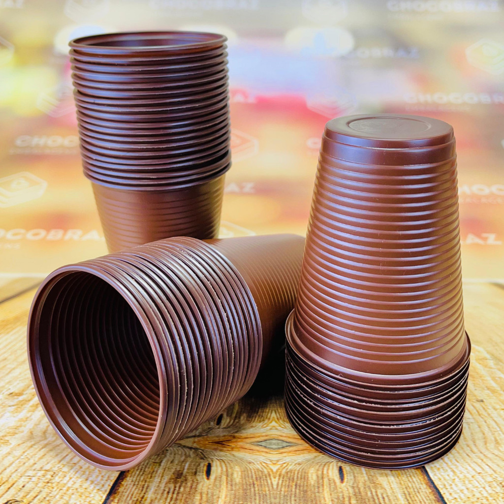 50~250 COPO ANIVERSARIO 200ml MARROM BELLO FESTAS em Oferta na Shopee