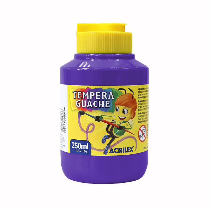Tinta guache Violeta 250ml 516 Acrilex - Stationery