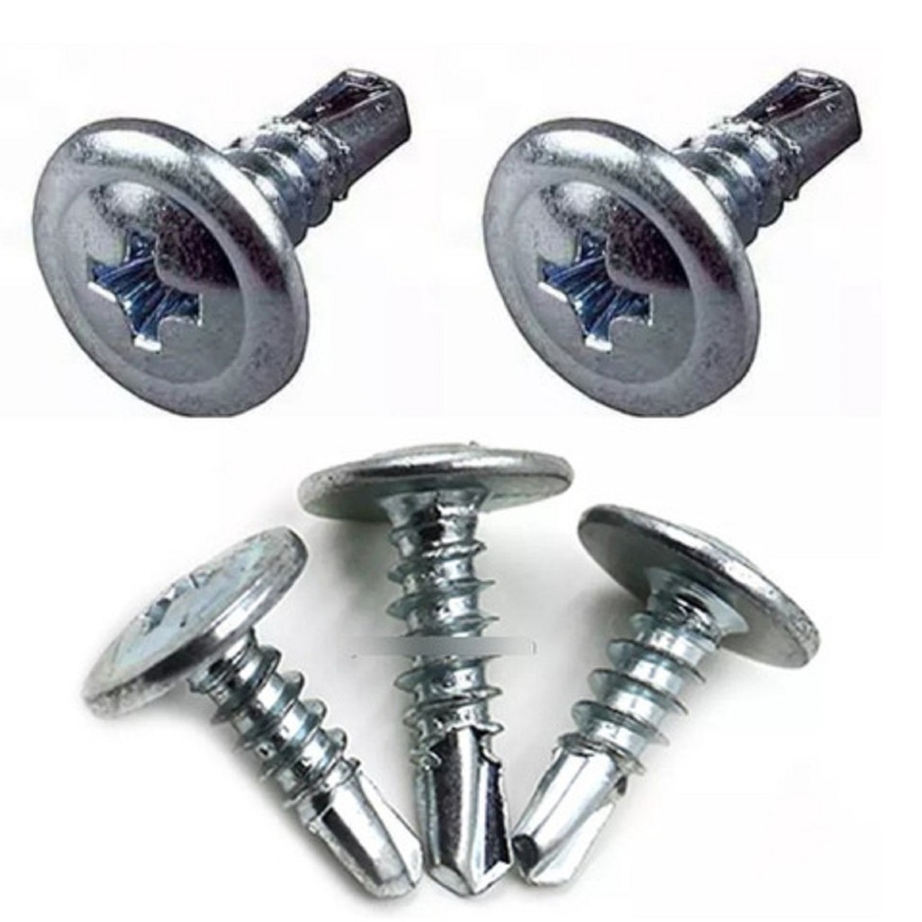 Parafuso Auto Brocante Flangeado Phillips 4,2 X 16 - 100 Pçs