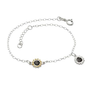Pulseira Feminina de Prata 925 Girassol em Oferta na Shopee