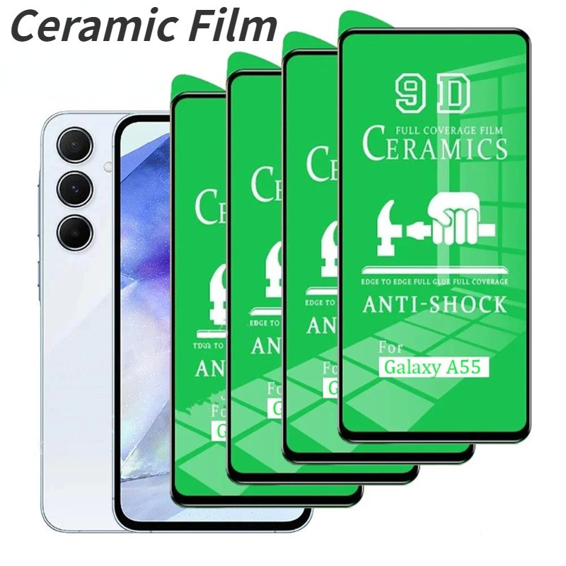 Filme Cerâmico Macio Transparente Para Samsung Galaxy A57 A37 A17 A07 A56 A36 A26 A16 A06 A05s A15 A25 A35 A55 A04s A14 