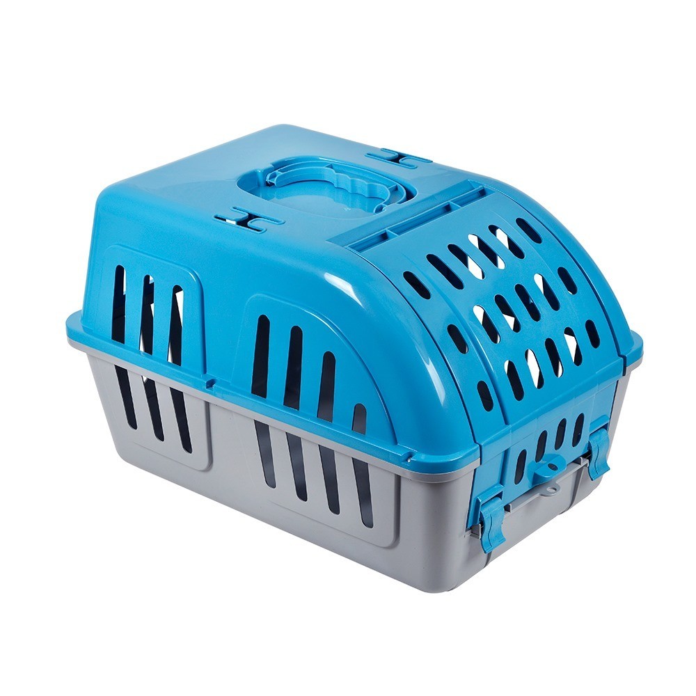 Caixa de Transporte Cachorro Porte Pequeno Gato e Coelho Pet Viagem e Passeio - Azul em Oferta na Shopee