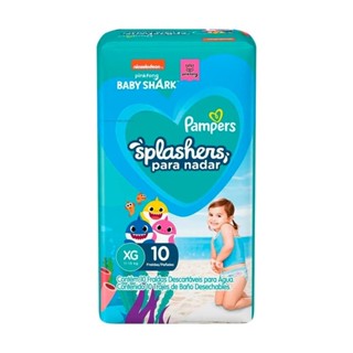Fralda para  Agua Pampers Splashers Baby Shark G-XG 10 Unidades em Oferta na Shopee