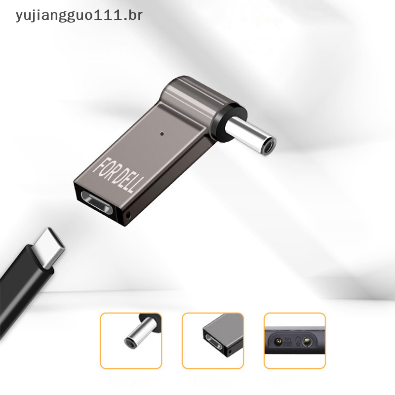 # BR Adaptador De Alimentação Para Laptop Conector Plug USB Tipo-C Fêmea Macho Jack . em Oferta na Shopee