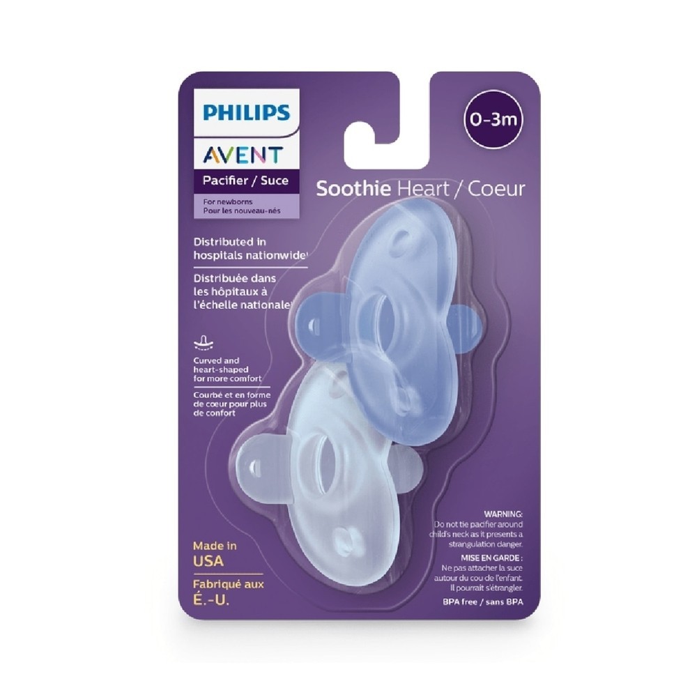 Chupeta Philips Avent Soothie 0-3m Azul SCF099/01 2 Unidades