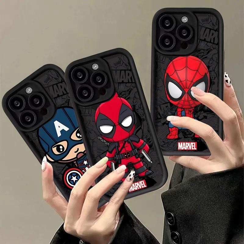 Caixa De Silicone Para Telefone Samsung Galaxy A03 A03S A54 A10S A12 A13 A14 A20S A22 A23 A30 A20 A31 Homem Aranha Maravilha Macia Deadpool Ferro Frio Groot