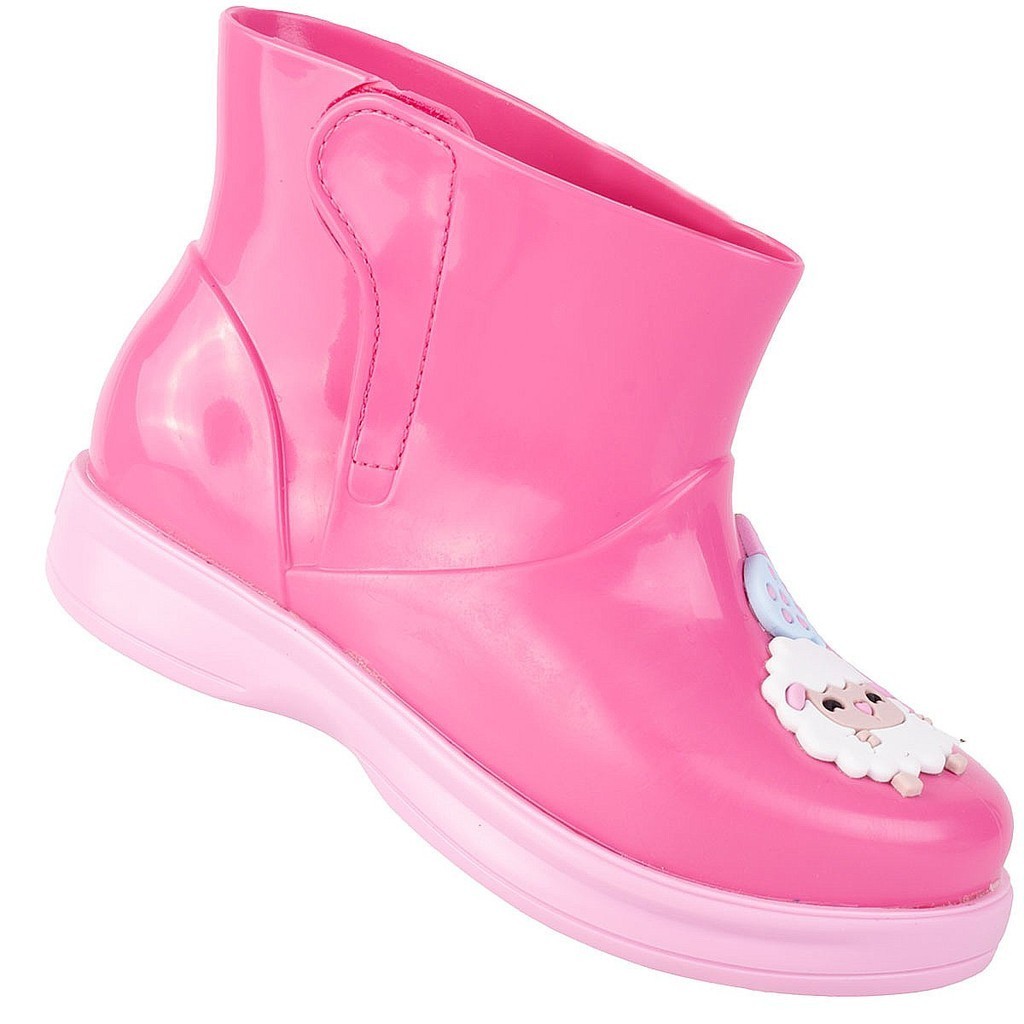 Galocha Infantil Feminina Ovelhinha WorldColors Mia Baby - Pink em Oferta na Shopee
