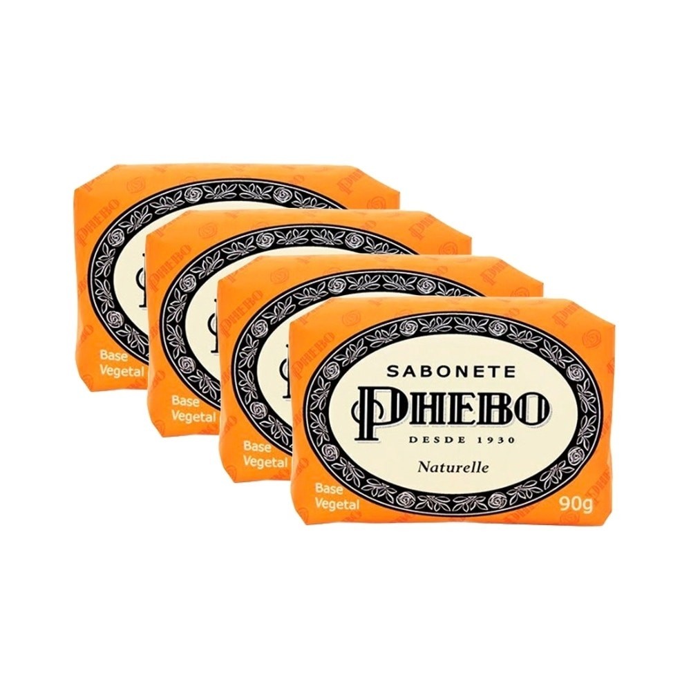 Kit Sabonete Phebo Naturele 90g c/4un