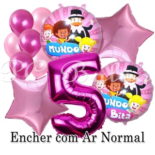 Kit 12 Balão Metalizado 2 MUNDO BITA Bexiga 4 ROSA CLARO 3 PINK N° 70cm PINK 2 Estrela ROSA CLARO em Oferta na Shopee