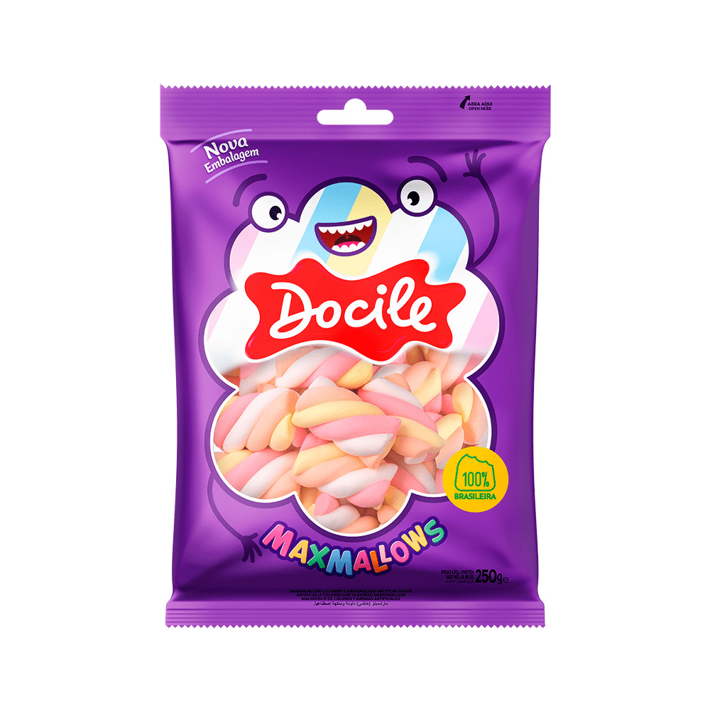Marshmallow Twist Color 2 250g - Docile - Food & Beverages