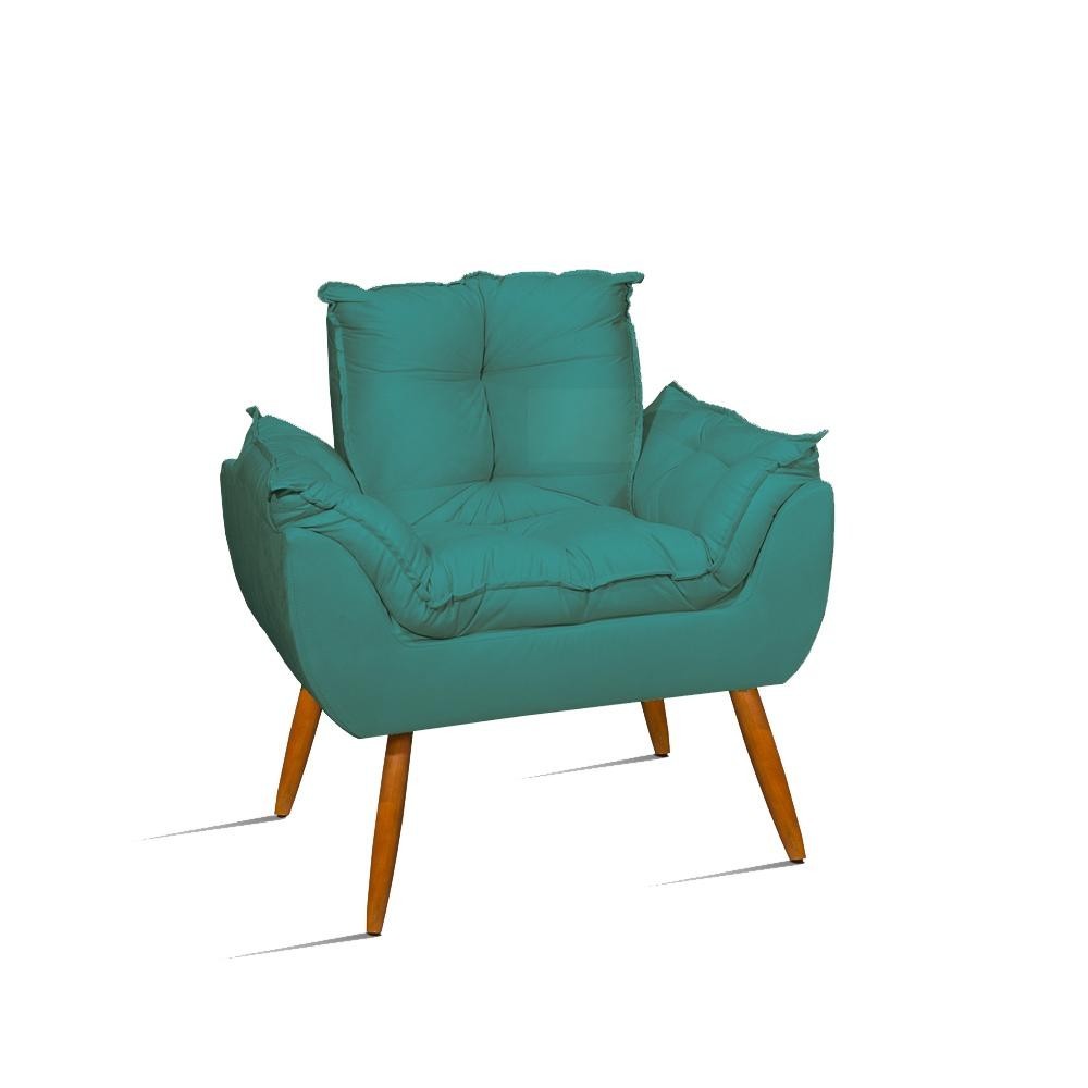 Poltrona Luxo, Sala Quarto Escritório Azul Turquesa