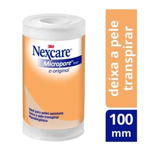 Fita Micropore Nexcare Bege 100MM X 4,5M em Oferta na Shopee
