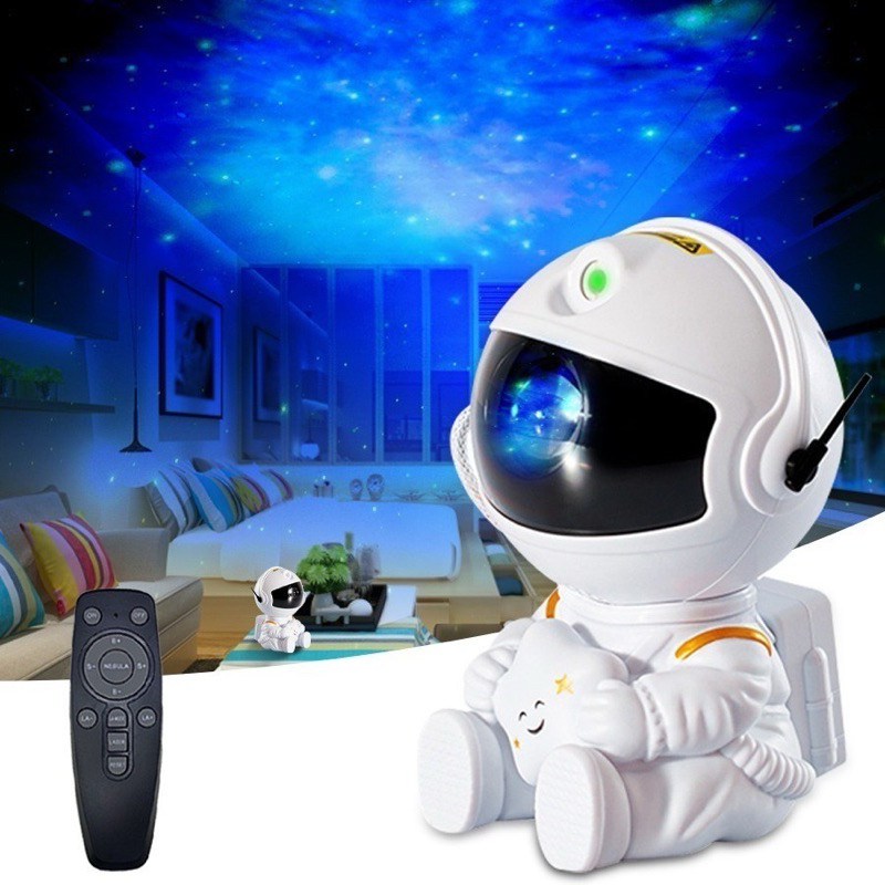 Mini Projetor De Luz Noturna Estrela De Astronauta Decoração Para Galáxia Luz De Luminaria Girado Céu Estrelada Ranabi