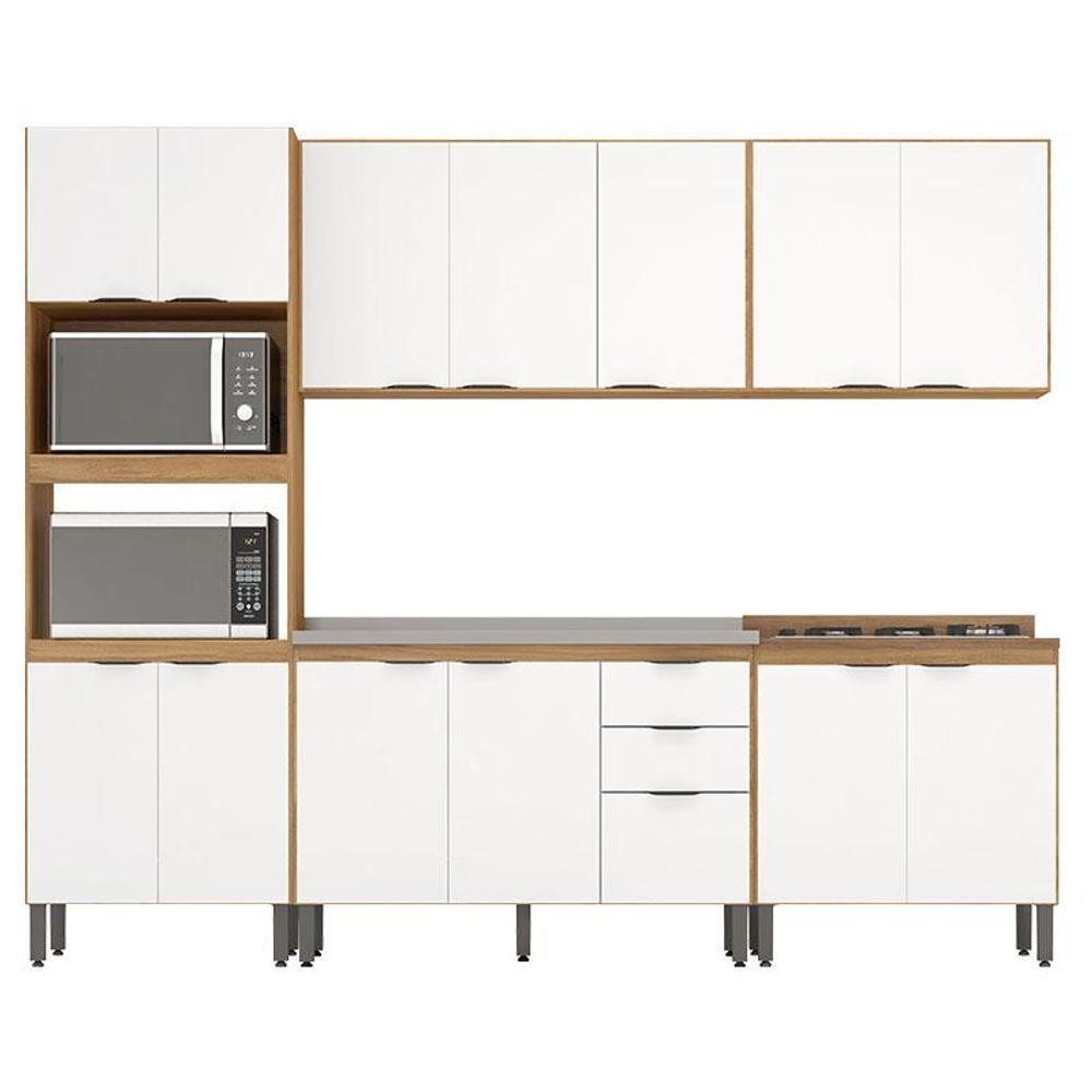 Cozinha Modulada Firenze Fhr001 Amendola Touch Branco - Demóbile - Home & Living