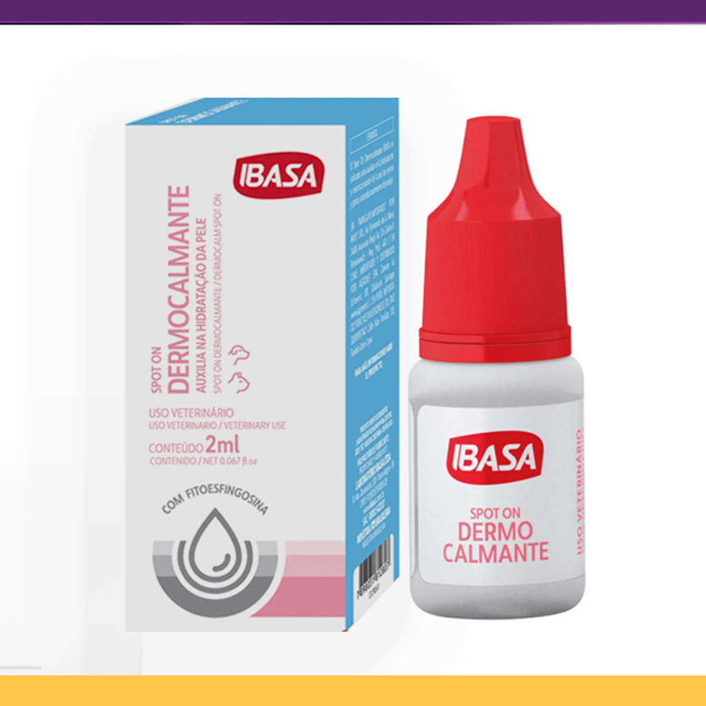 Spot on Dermocalmante Ibasa para Cães e Gatos - 2 mL em Oferta na Shopee
