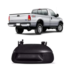 MACANETA EXTERNA TAMPA TRASEIRA CACAMBA F250 PRETA