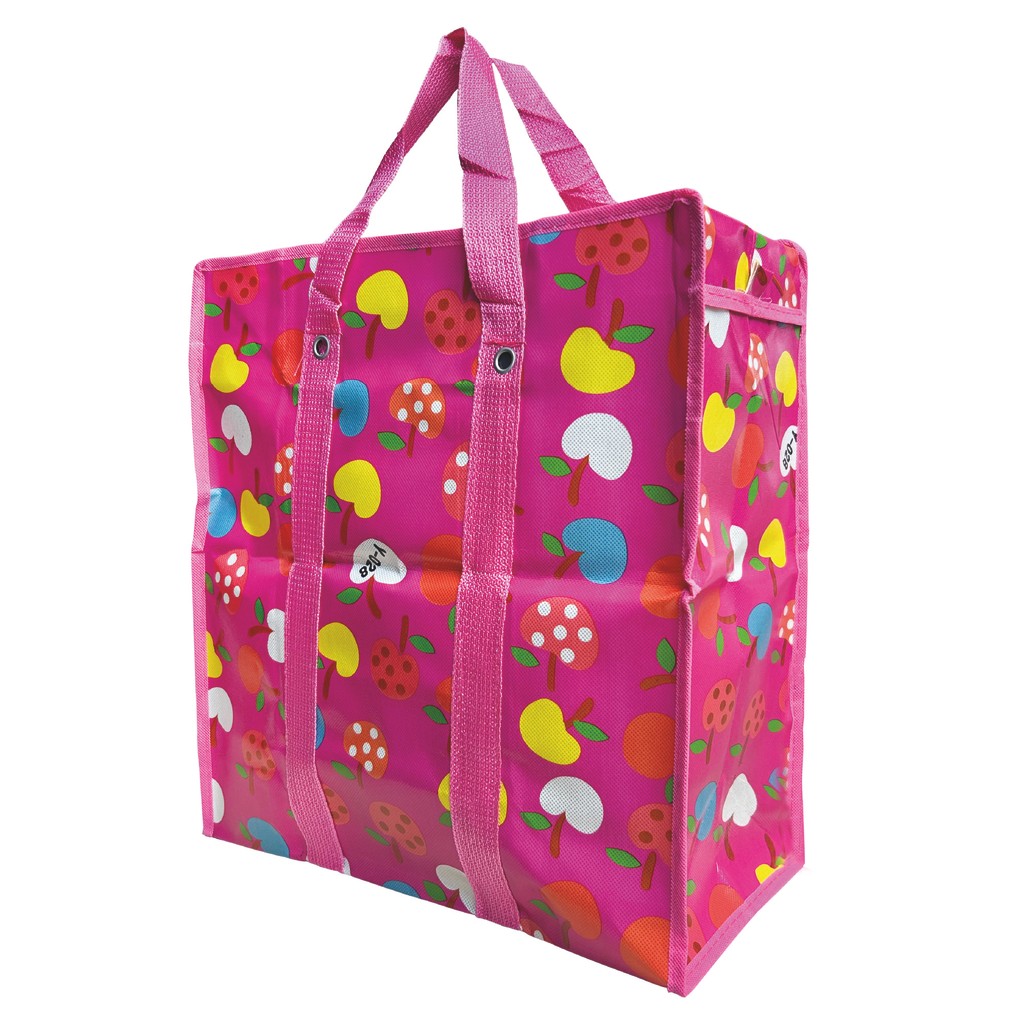 Sacola Bolsa Nylon Feira 45cm x 50cm Sacoleira Mudança com Zíper