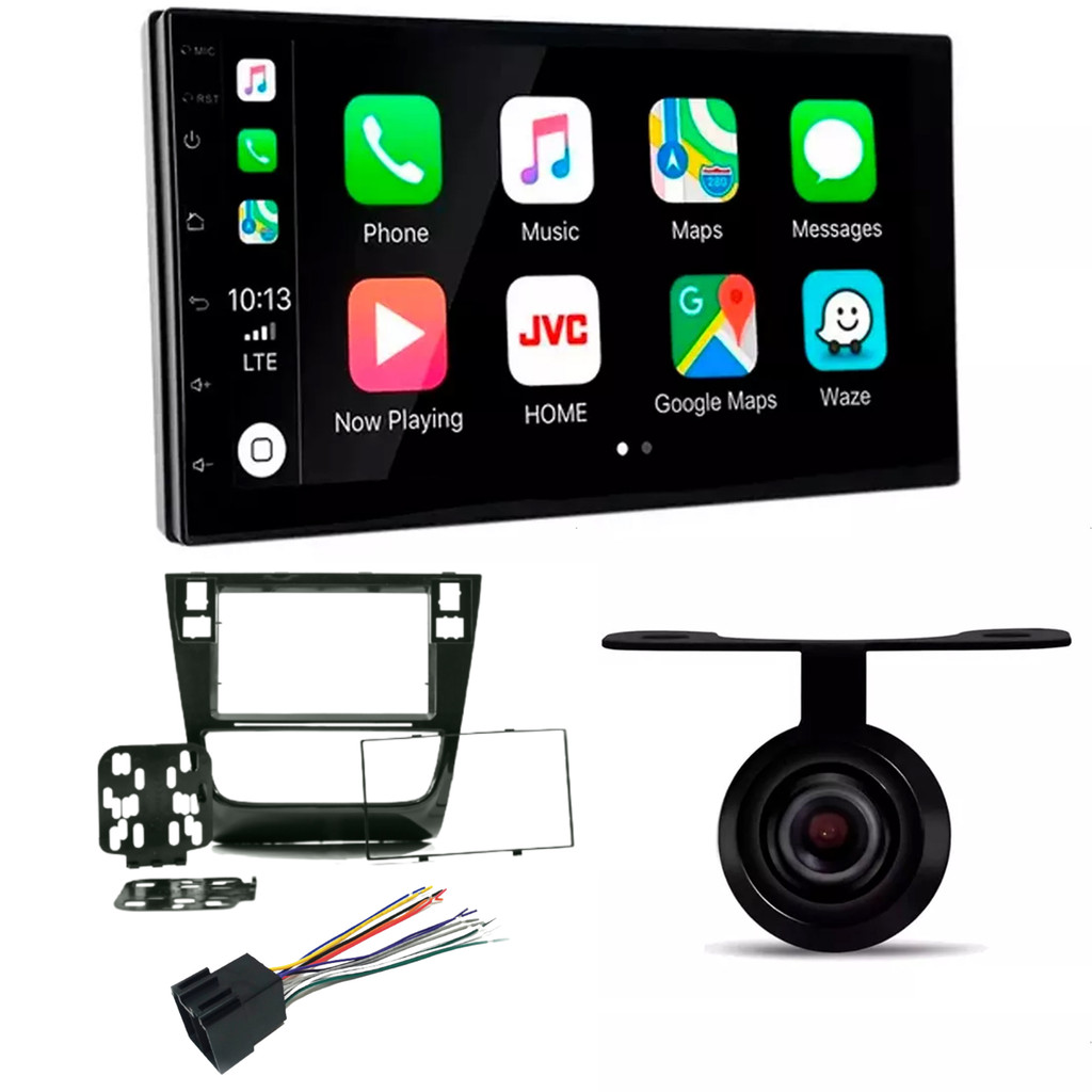 Kit Multimidia Gol Voyage Saveiro G6 + Câmera de ré Android 13 7" 2+32GB Carplay e Android Auto HT-7210CA