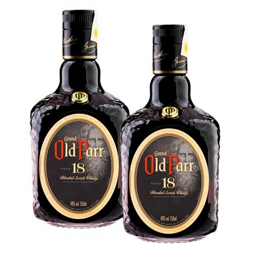 Kit Whisky Old Parr 18 anos 750ml com 2 unidades em Oferta na Shopee