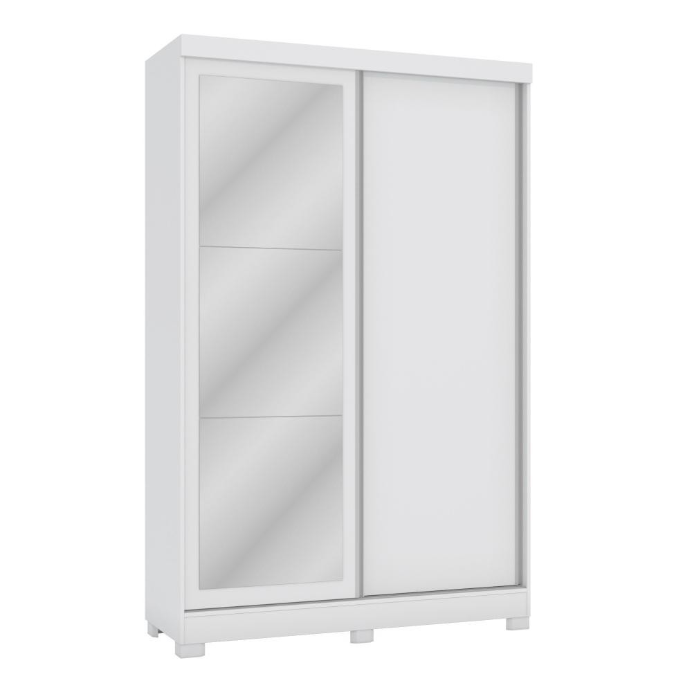 Guarda-Roupa Solteiro Kappesberg 2 Portas de Correr com Espelho Branco - CB01N571 em Oferta na Shopee