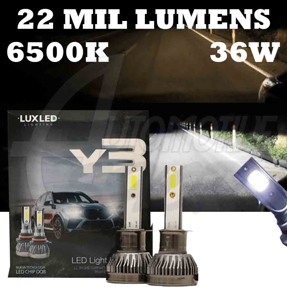 Kit Ultra Led Y3 Super Branco 6500K 36W 22.000 Mil Lumens H4