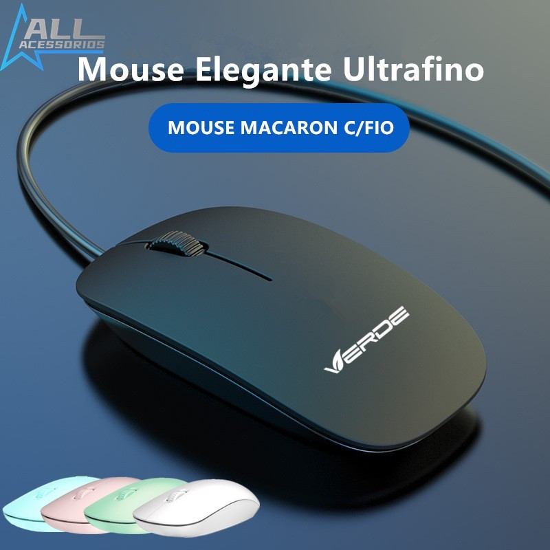 Novo 2022 Mouse gamer para jogo computador Botões Profissional/MOUSE MACARON COM FIO USB