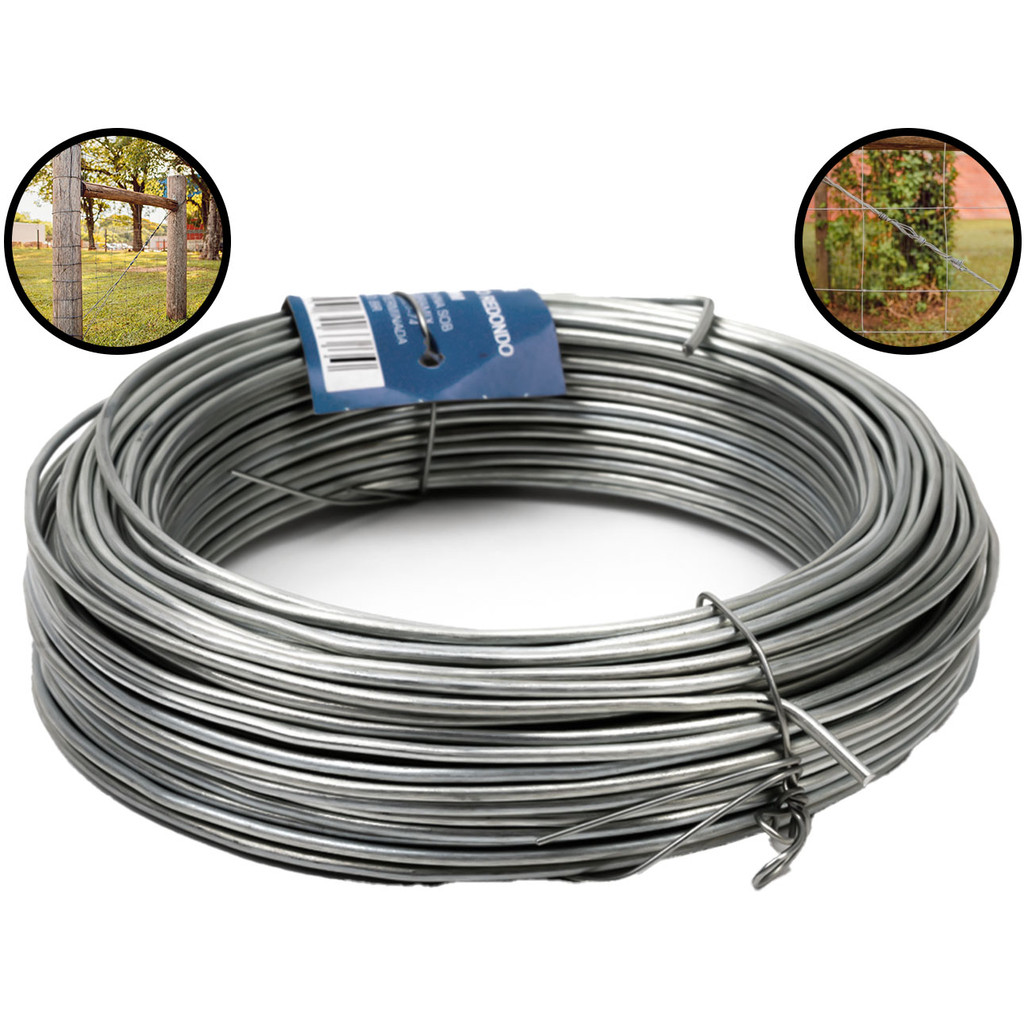 Arame Galvanizado Maleável Liso Para Jardinagem Artesanato Construção 1,24mm Bramix - Home & Living