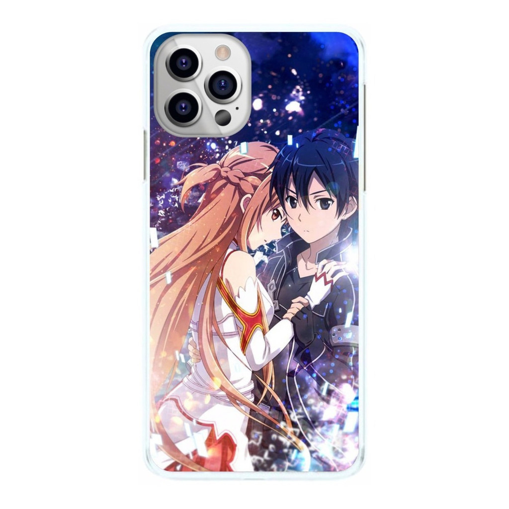 Capinha Kirito e Asuna Sword Art Online Capa de Celular