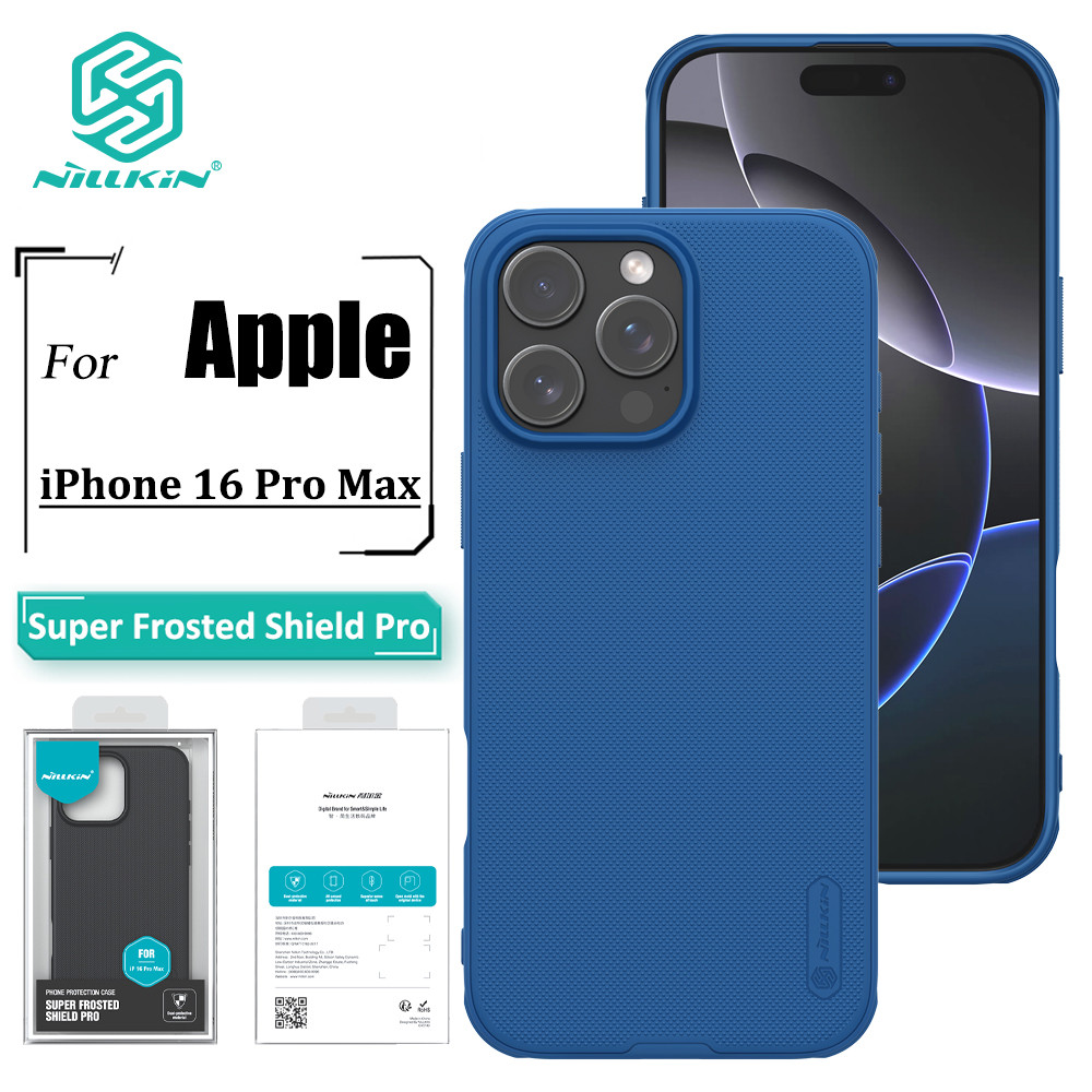 Nillkin Shield Pro Phone Caso Para iPhone 16 Pro Max Anti Impressão Digital À Prova De Choque Traseiro em Oferta na Shopee