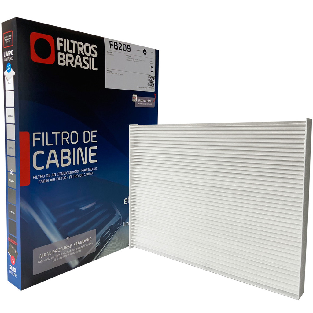 Filtro Cabine para Ford Fusion Flex e Gasolina 2013 a 2019
