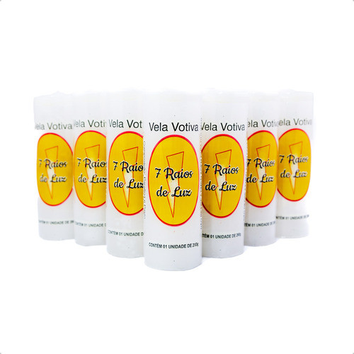 Kit Velas 7 Dias Votiva Brancas Tradicional 10 unidades 100% Parafina Pura em Oferta na Shopee