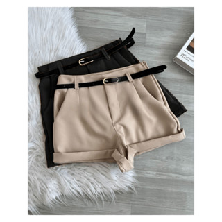 Conjunto2 dois Short Alfaiataria Social Com Cinto  blogueira tendência 2024 em Oferta na Shopee