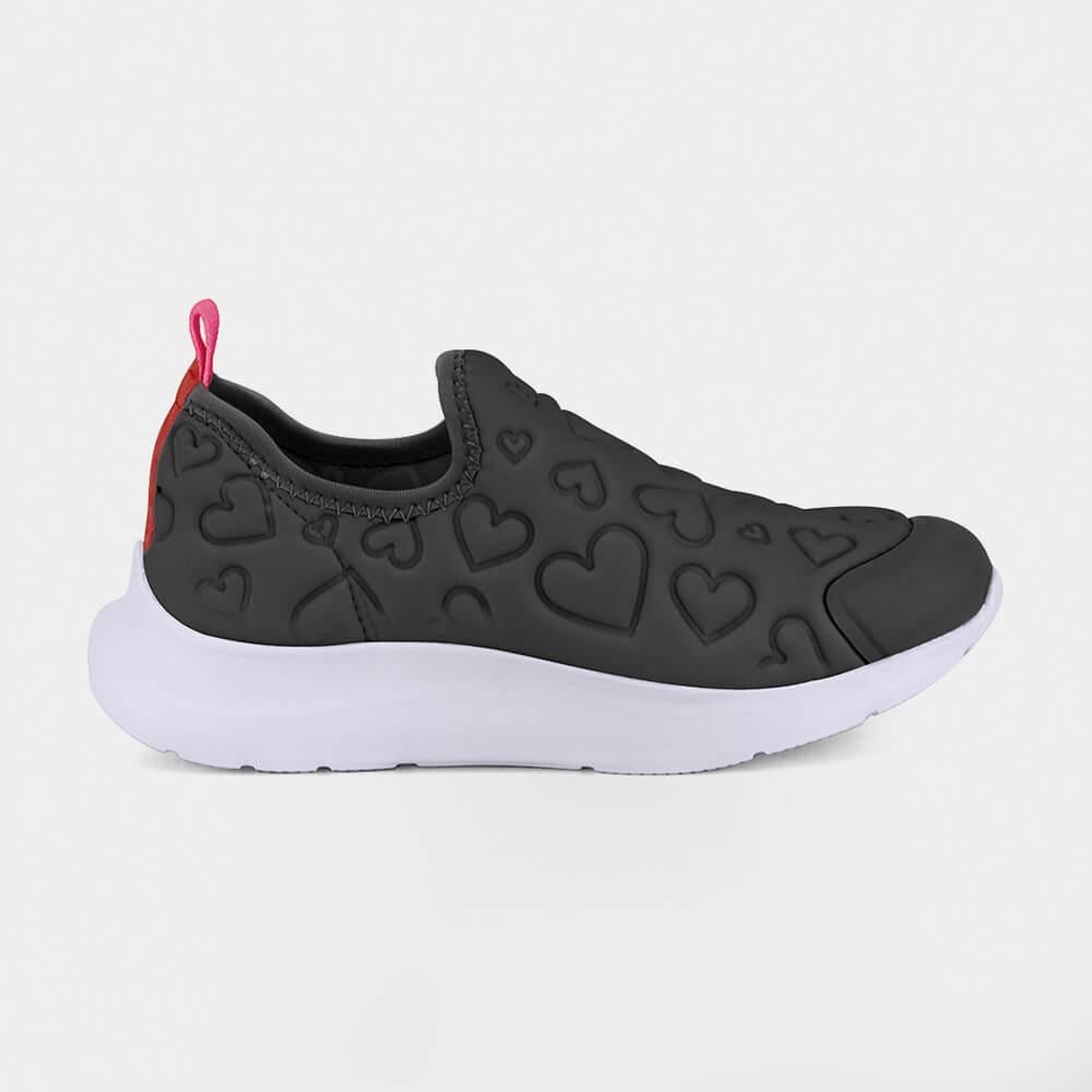 Tênis Infantil Bibi Action Preto de Coração - Baby & Kids Fashion