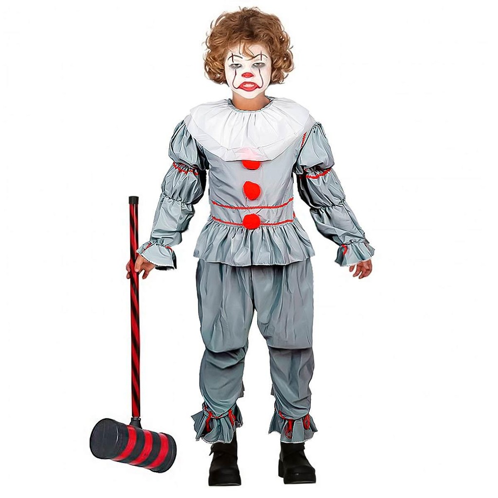Fantasia Palhaço It a Coisa Infantil de Luxo Halloween